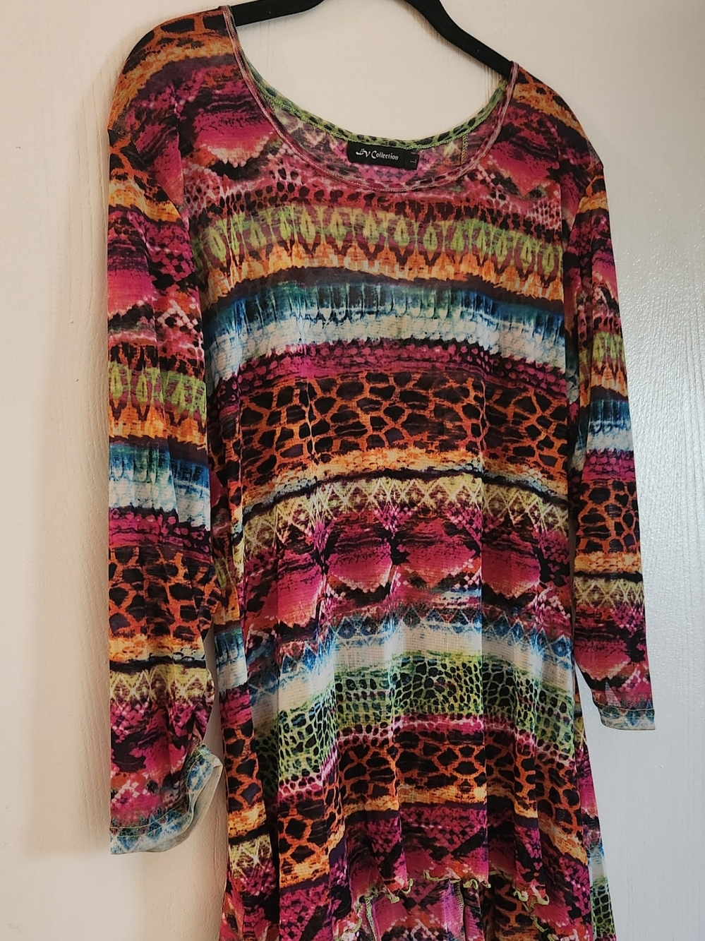 Multicolor Tropical Tunic Top